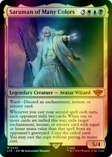FOIL - Saruman of Many Colors - MTG - LOTR Lord of the Rings