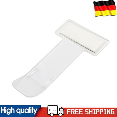 2/4Pcs Car Parking Tickets Clips Fastener Transparent Permit Card Bill Holders