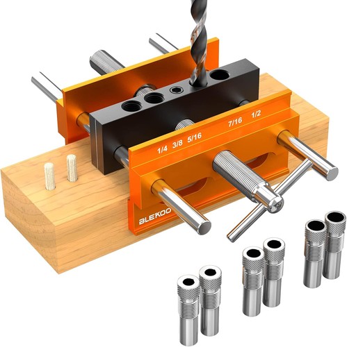 Dowel Jig 6Extra Length Self Centering Dowel Jig Kit with 6 Drill Guide Bushings - Picture 2 of 8