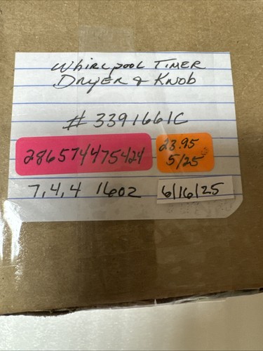 3391661C Whirlpool Dryer Timer /Knob 3391661 Tested - Picture 4 of 4