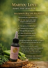 Martou Love Hair Growth Oil 2oz   Herbal Scalp Oil for Thicker Healthier Hair