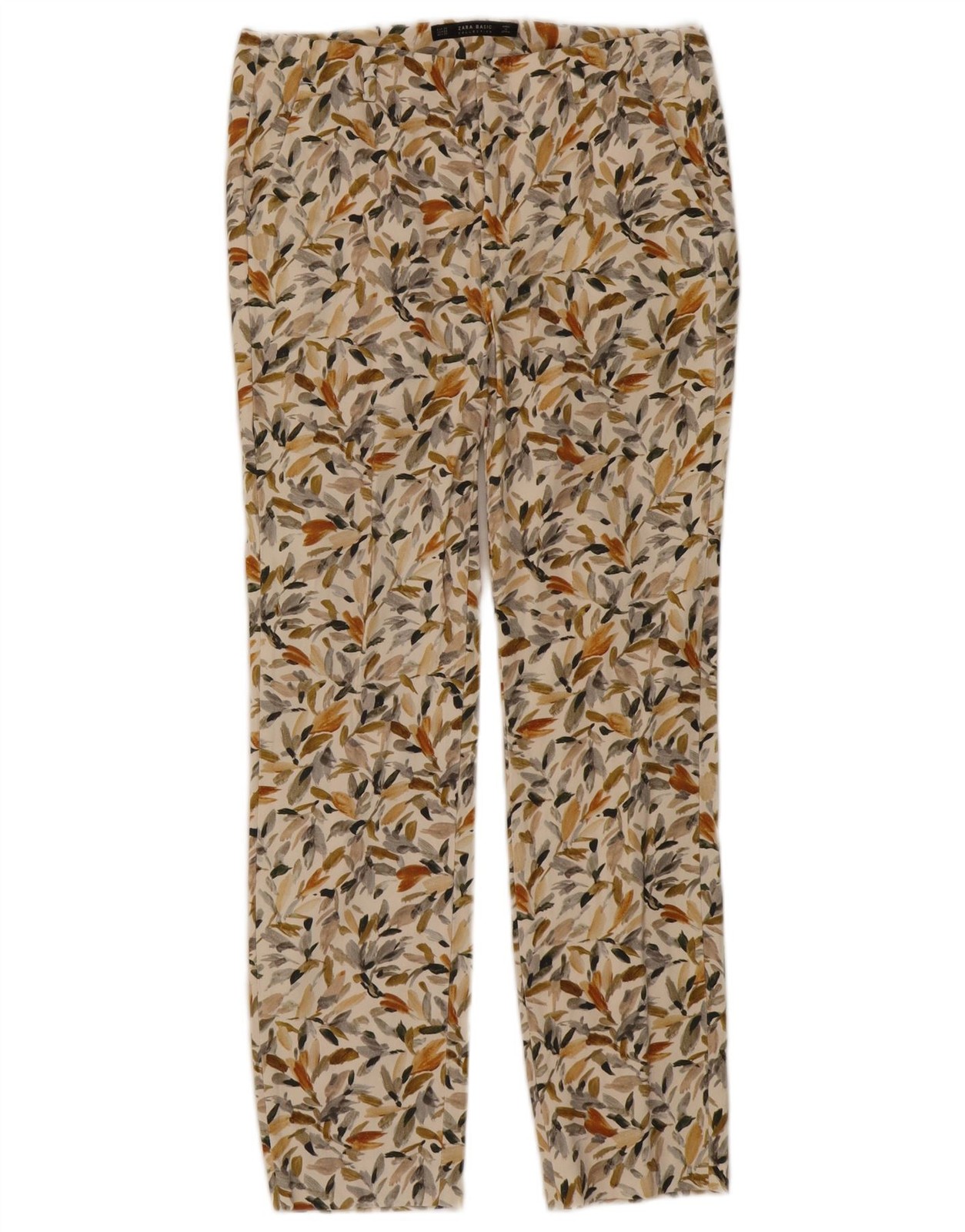 ZARA Womens Chino Trousers US 4 Small W27 L27 Multicoloured Floral CA02