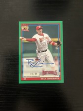 Ryan Zimmerman 2026 Topps Series 1 1991 Topps Green Autograph 9/99 Nationals