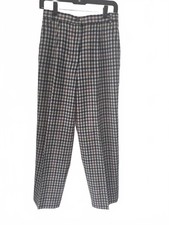 Vintage JH Collectibles 100 Wool Plaid Pants Women's Petite Size 10 High Waist