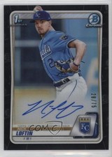 2020 Bowman Draft Chrome Picks Black Refractor 28/75 Nick Loftin Auto 3hd