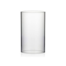 Hurricane Candle Holder Sleeve, Wide 6", Height 10", Clear Glass Cylinder Can...