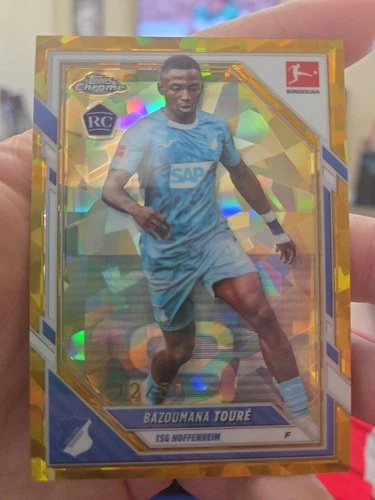 2025-26 Topps Chrome Sapphire Bundesliga Bazoumana Toure Gold /50