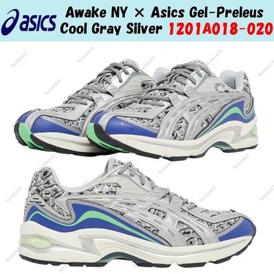Awake NY × Asics Gel-Preleus Cool Gray Silver 1201A018-020 Men's Size