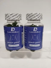 2 Pack! Peach Gains 60 Gummies-Workout Aid -Women’s Support Supplement Exp 1/27