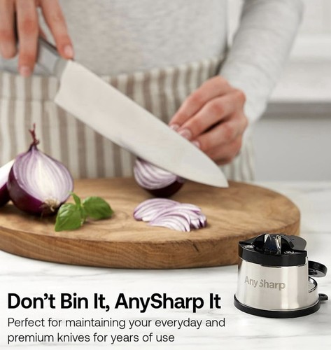 AnySharp Knife Sharpener, Hands-Free Safety, PowerGrip Suction - Picture 10 of 12