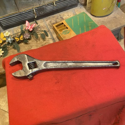 #ad #ad CRAFTSMAN 15 IN Adjustable Wrench JW MADE IN USA FORGED ALLOY STEEL $35.00