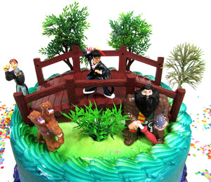 8 Pc Set NEW Harry Potter Cake Topper Decorations Hagrid Fluffy Ron Forest RARE