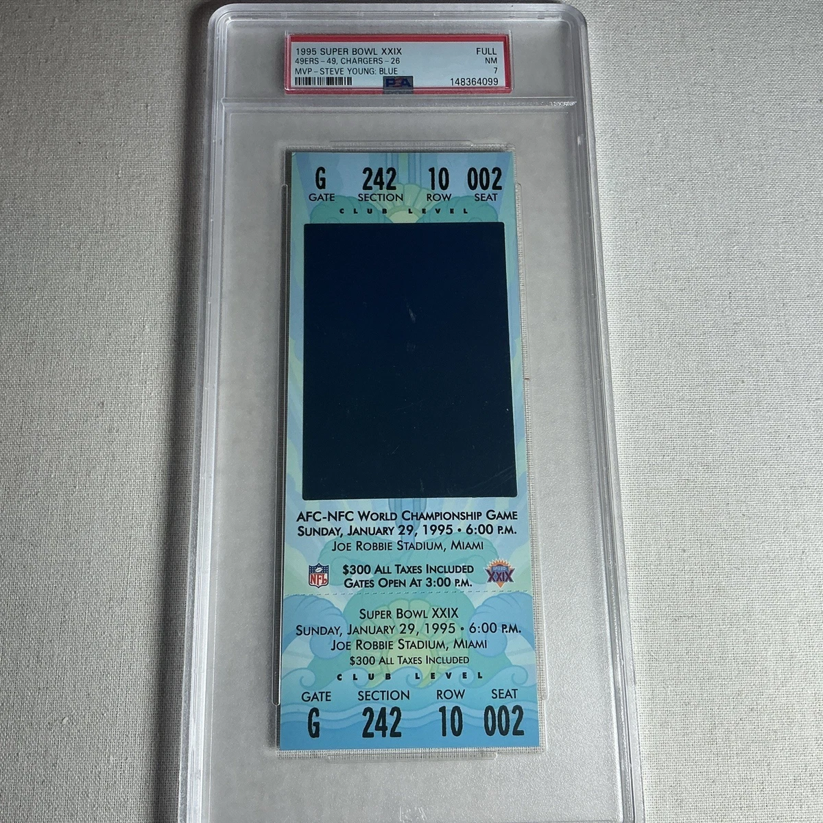San Francisco 49ers Football 1995 Vintage Sports Ticket Stubs for