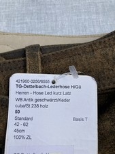 Spieth & Wensky Herren Lederhose kurz, TG Dettelbach, Gr. 50