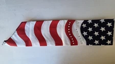 Bandanas By Michelle Diamond Clear Crystals Flag Head Wrap/Du Rag Stars Stripes