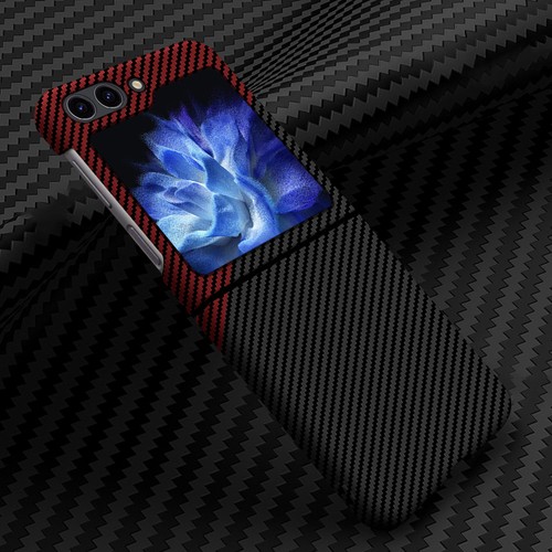 Für Samsung Galaxy Z Flip7 6 robuste stoßfeste Kohlefaser-Handyhülle mit Struktur - Bild 10 von 21