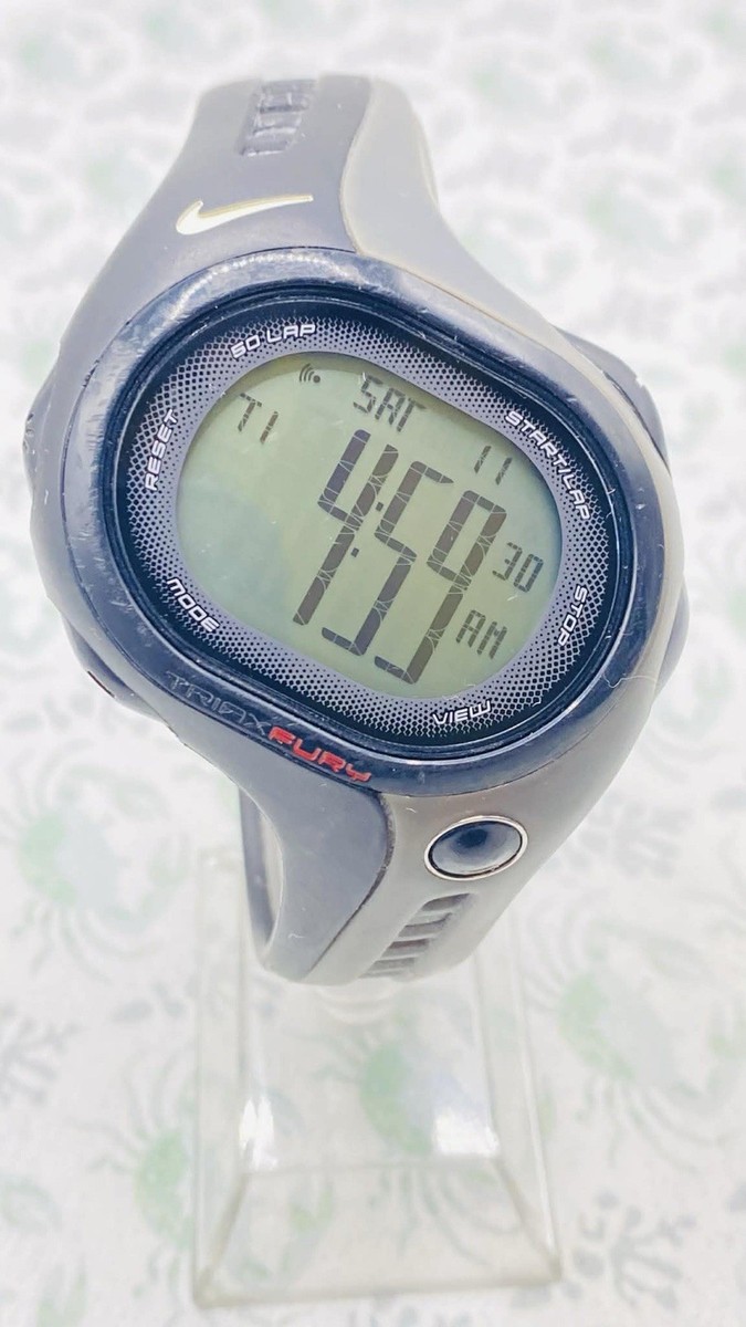 Nike Fury Digital Quartz Watch WR0142 Men 100m Triax Polymers