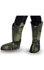 LICENSED HALO MASTER CHIEF ADULT MENS BOOT COVERS COSTUME ACCESSORY