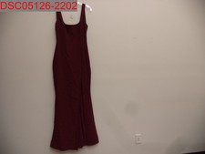 NWOT - Needs Sewn, BHLDN Women's Wine Sleeveless Square Neck Dress, Size 4