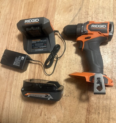 #ad RIDGID 18V SubCompact Brushless 1 2 In. Drill Driver Kit Battery amp; Charger $50.00