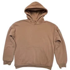 Comfrt Hoodie Neutral Tan Brown Cozycore Athleisure Sweatshirt Unisex Size XL