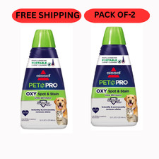 BISSELL Pet Pro Oxy 2034 32oz 2 Pack Spot  Stain Carpet Upholstery Cleaner