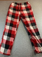 Perry Ellis Portfolio Pajama Pants Mens Colorful Plaid Drawstring Elastic Waist