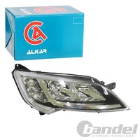 Alkar H7/H7 Scheinwerfer +LWR-MOTOR Chrom Rechts Passend FüR CitroËN Jumper Fiat