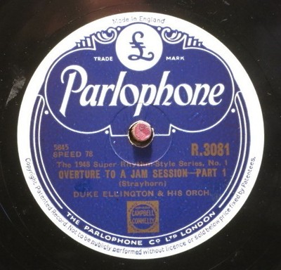 Duke Ellington 78 RPM / Overture To A Jam Session (Part 1 & 2) / (537-0725-AN)