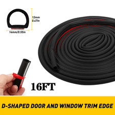 5m 16ft D Shape Rubber Seal Car Door Edge Guard Molding Trim Protectors Strip 5m 16ft D Shape Rubber Seal Car Door Edge Guard Molding Trim Protectors Strip
