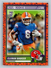2025 Panini Score-A-Treat Elijah Badger #69 RC Rookie Kansas City Chiefs