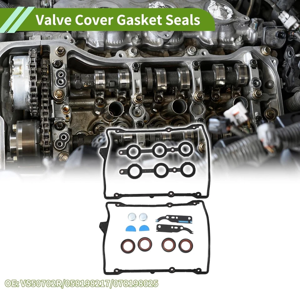 Juego de juntas de cubierta de válvula premium OEM VS50702R aptas para AUDI S4 2000-2001 2,7 L V6 Foto 2 de 4