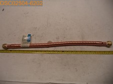 Home-Flex Corrugated Copper Water Heater Connector 3/4"x3/4"x24" L. 812196025876