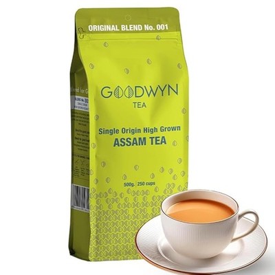 Goodwyn Assam CTC Tea 500g | Strong Kadak Chai, 250 Cups, Rich Aroma & Flavor