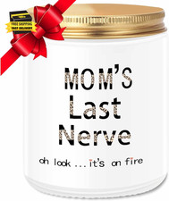 Mom'S Last Nerve Lavender Scented Candles 7Oz - Birthday  Mothers Day Gifts for