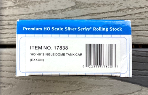 BACHMANN SILVER SERIES 1/87 HO EXXON 40' SINGLE DOME TANK CAR RD #1121 NIB 17838 - Picture 9 of 13