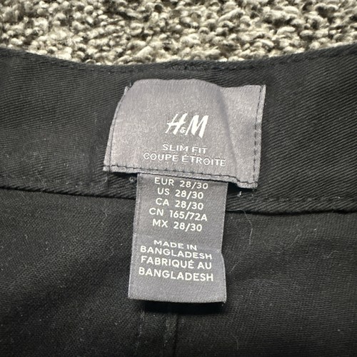 H&M Jeans Herren Größe 30x26 Schwarz Denim Slim Fit - Bild 2 von 6