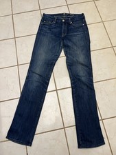 7 FOR ALL MANKIND VINTAGE Dark Wash KIMMIE STRAIGHT LEG Jeans Sz 27
