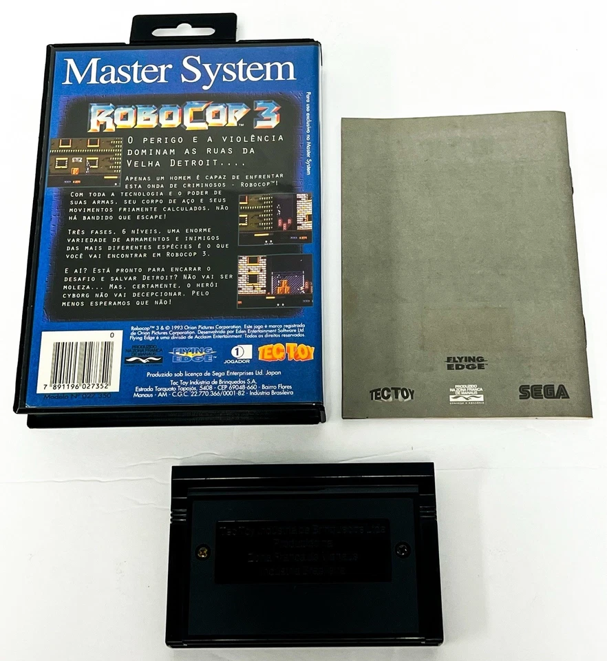 Robocop 3 - Sega Master System - TEC TOY - CIB | PROBADO | AUTÉNTICO Foto 2 de 4