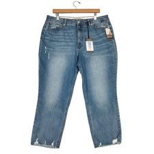 Sofia Jeans By Sofia Vergara Adora Curvy Girlfriend Jeans Women's 20S Blue NWT