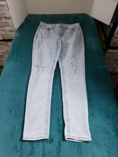 Seven7 Jeans Size 10 Womens Blue Denim Stretch Pants Ladies High Rise Skinny