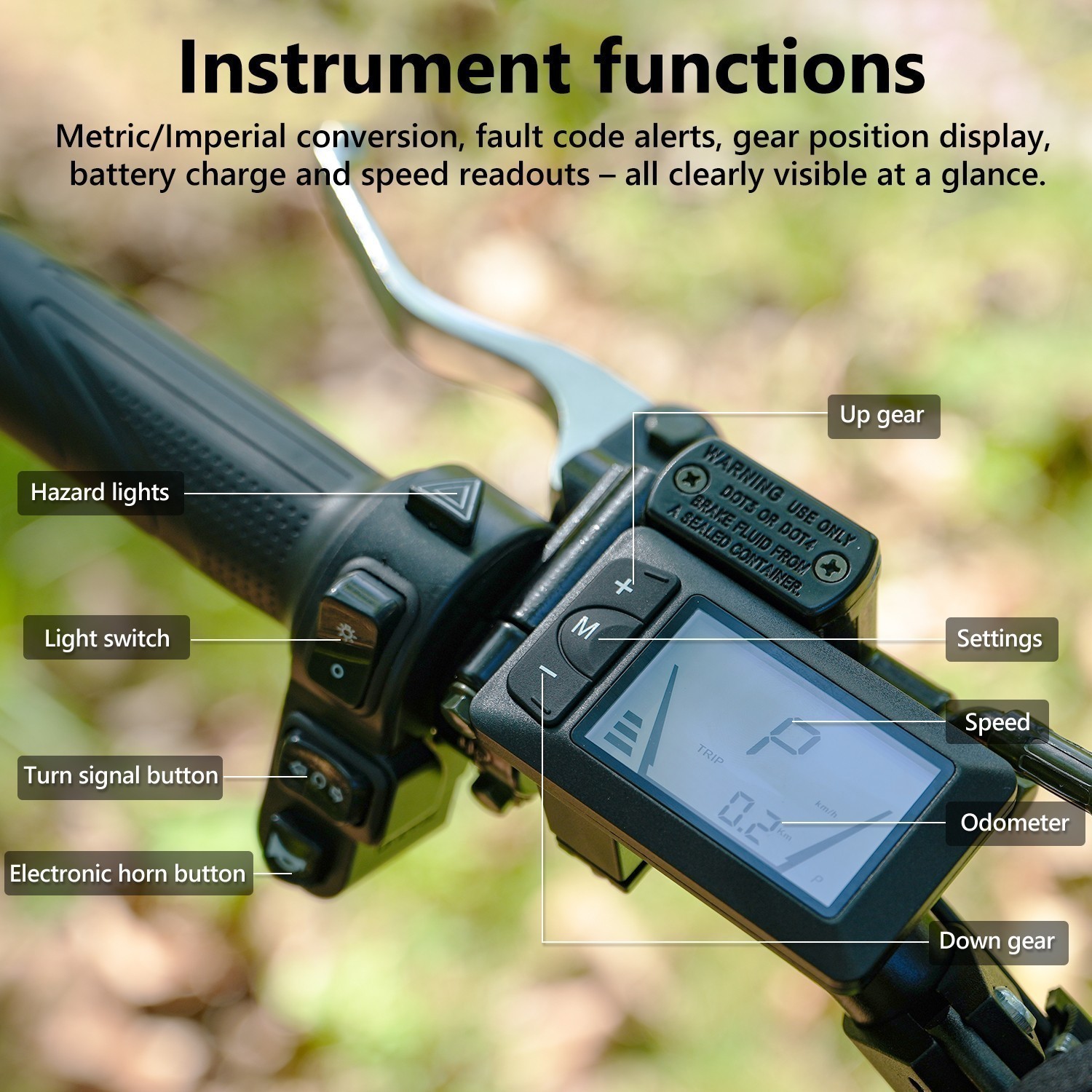 Electric Bike for Adults Motor 3500W 48V 40 MPH 14 in Off-road E-Mountain eBikes