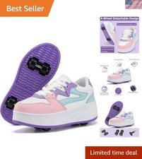 Roller Skate Shoes for Kids Boys Girls Sneakers with Detachable Wheels Sport ...