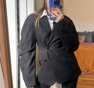 Acne Studios Women s Barrel Shaped Suit Jacket Blazer Size 34