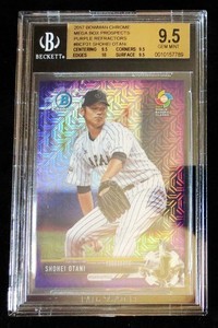 2017 BOWMAN CHROME MEGA PURPLE REFRACTOR SHOHEI OHTANI /250 BGS 9.5 OTANI RARE