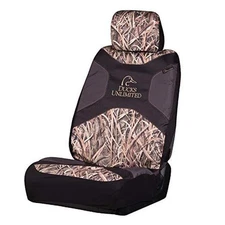 Ducks Unlimited Auto Seat Stacked Logo (Mossy Oak Blades) Low Back (Single)