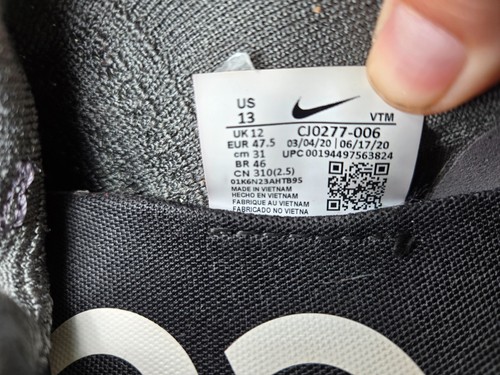 Nike React Phantom Run Flyknit 2 Shoes Men's 13 Grey Running Athletic Sneakers - Picture 8 of 8