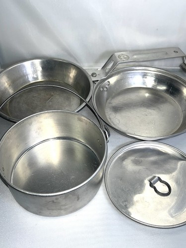 VINTAGE Boy Scouts Of America Official Mess Kit Cook Set Camping