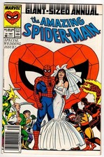 AMAZING SPIDER-MAN ANNUAL #21 (1987): Key- Marriage: Newsstand: High Grade!