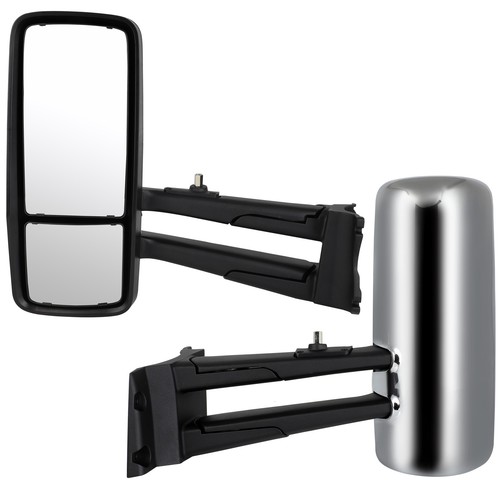 Chrome Mirror Truck Mirror left and right For 14-2019 Kenworth T680 T880 - Imagen 1 de 9